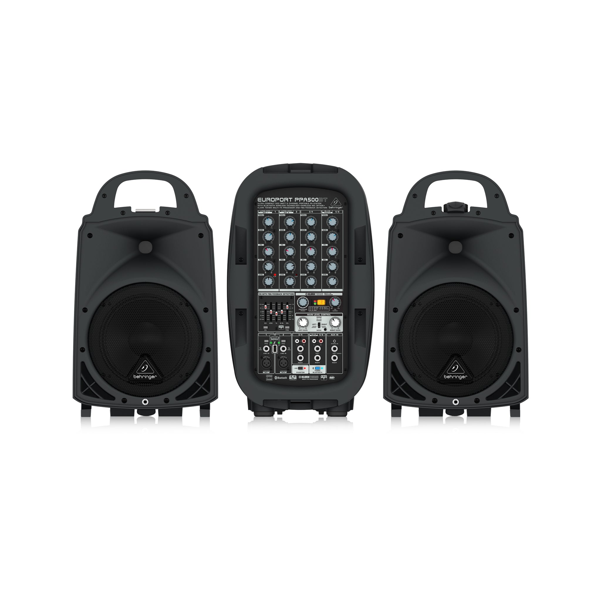 Behringer Europort PPA500BT 6-channel Portable PA System with Bluetooth