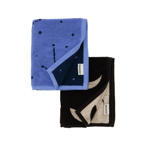 Baggu Hand Towel, Night Sky, Set of 2