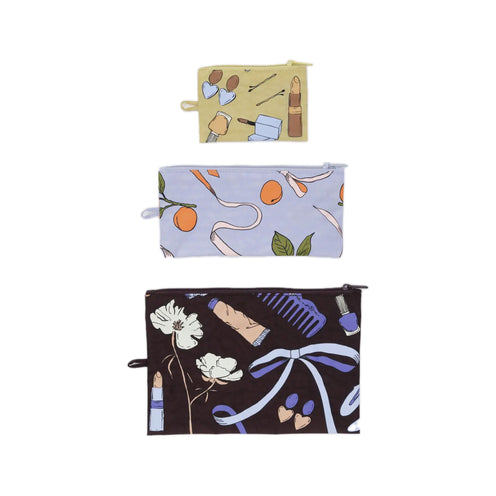 Baggu Flat Pouch Set, Get Ready With Me