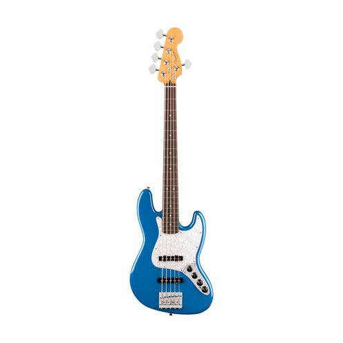 Fender Player II Modified Active Jazz Bass V Guitar, RW FB, Electric Blue