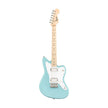 Squier Mini Jazzmaster HH Electric Guitar, Maple FB, Daphne Blue