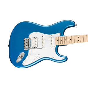 Squier Affinity Series HSS Stratocaster Guitar Pack, Maple FB, Lake Placid Blue, 230V, EU