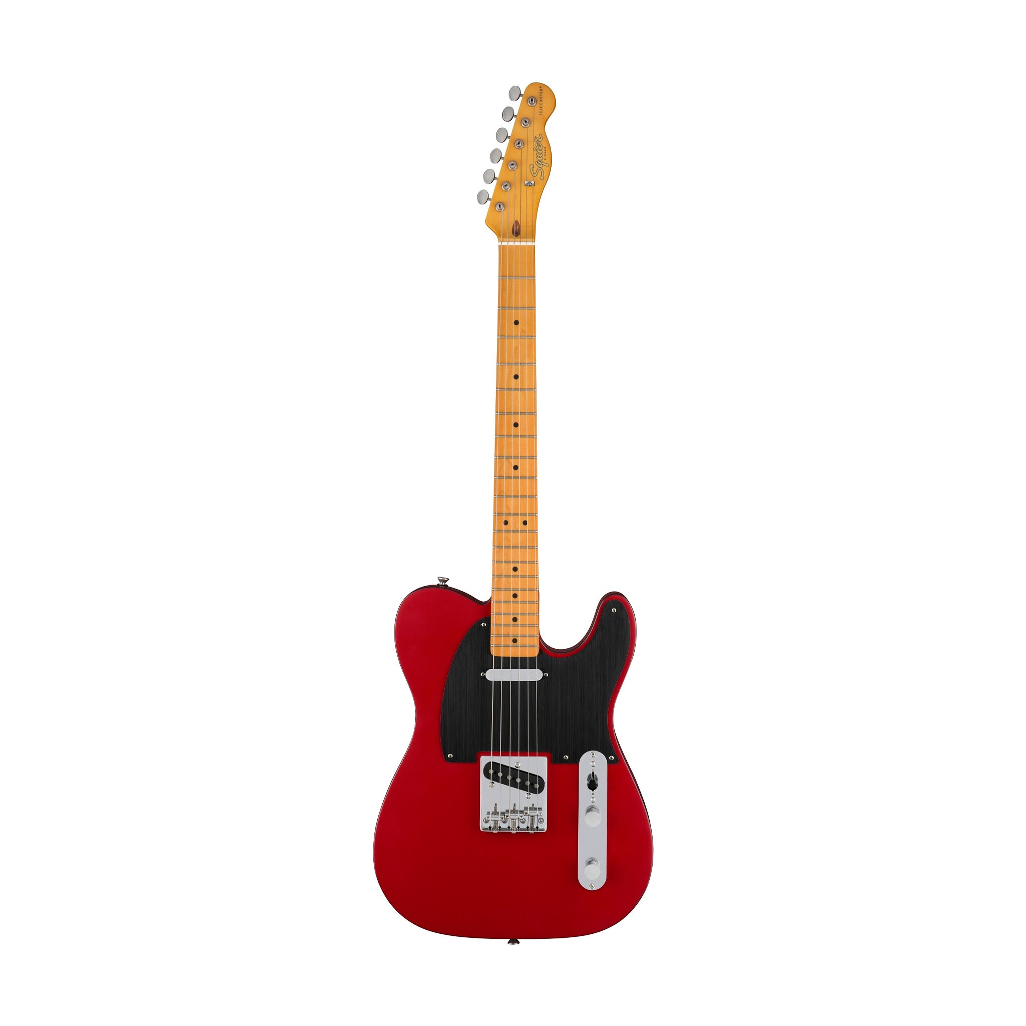Squier 40th Anniversary Telecaster Vintage Edition Electric Guitar, Maple FB, Satin Dakota Red