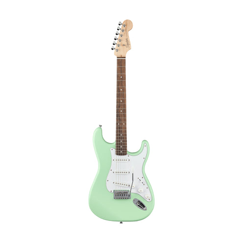 Squier Debut Series Stratocaster Electric Guitar, Laurel FB, Surf Green
