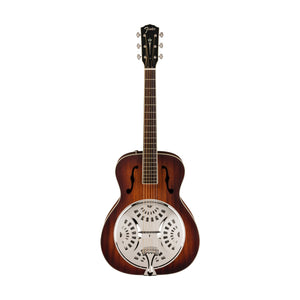 Fender PR-180E Resonator Guitar, Walnut FB, Aged Cognac Burst