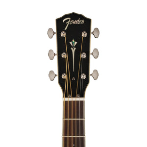 Fender PR-180E Resonator Guitar, Walnut FB, Aged Cognac Burst