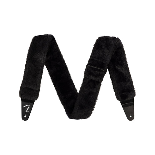 Fender Poodle Plush Guitar Strap, Black