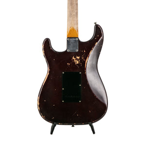 Fender Custom Shop Prestige Paul Waller Masterbuilt Skull Stratocaster, Dark Ruby Red Skull