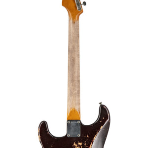 Fender Custom Shop Prestige Paul Waller Masterbuilt Skull Stratocaster, Dark Ruby Red Skull