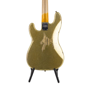 Fender Custom Shop J Signature Precision Bass Heavy Relic Guitar, Maple FB, Champagne Gold