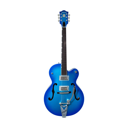 Gretsch G6120T-BSHR-BB Brian Setzer Signature Hot Rod Electric Guitar w/Bigsby, Candy Blue Burst