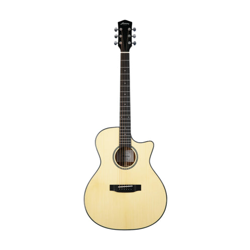 Harmony Foundation Series Terra FS GA Cutaway Acoustic Guitar, Natural Gloss