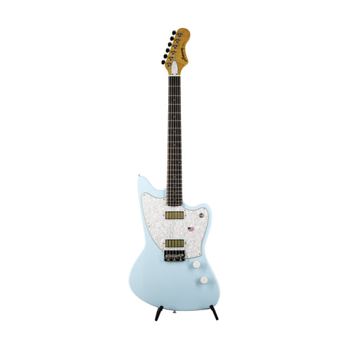Harmony Standard Series Factory Special Silhouette Electric Guitar w/Case, Sonic Blue