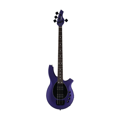 Sterling by Music Man Bongo Bass Guitar, Firemist Purple Satin