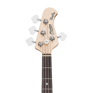 Sterling S.U.B Series RAY4 4-String Electric Bass Guitar, Jatoba FB, Vintage Cream