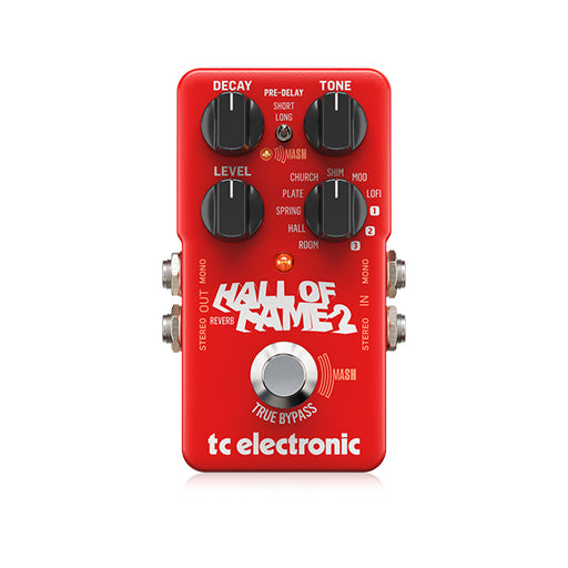 TC Electronic Hall of Fame 2 Reverb Guitar Effects Pedal
