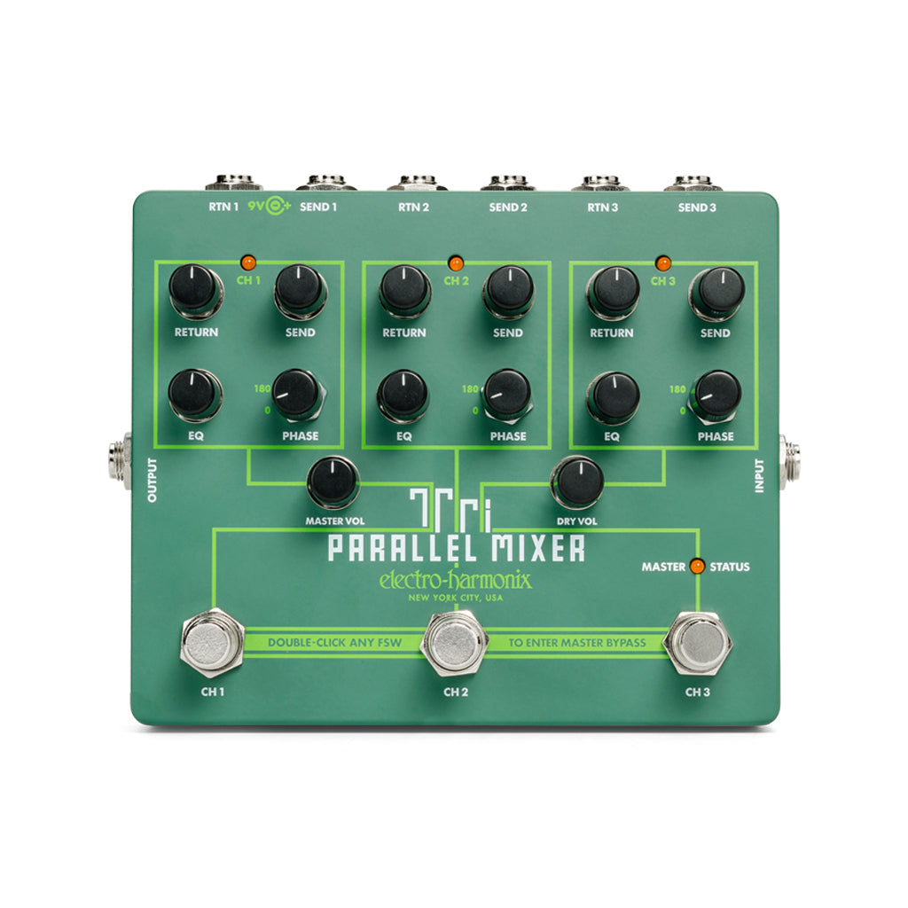 ギター electro-harmonix PARALLEL MIXER Electro-Harmonix Tri Parallel Mixer Guitar Effects Pedal – Swee