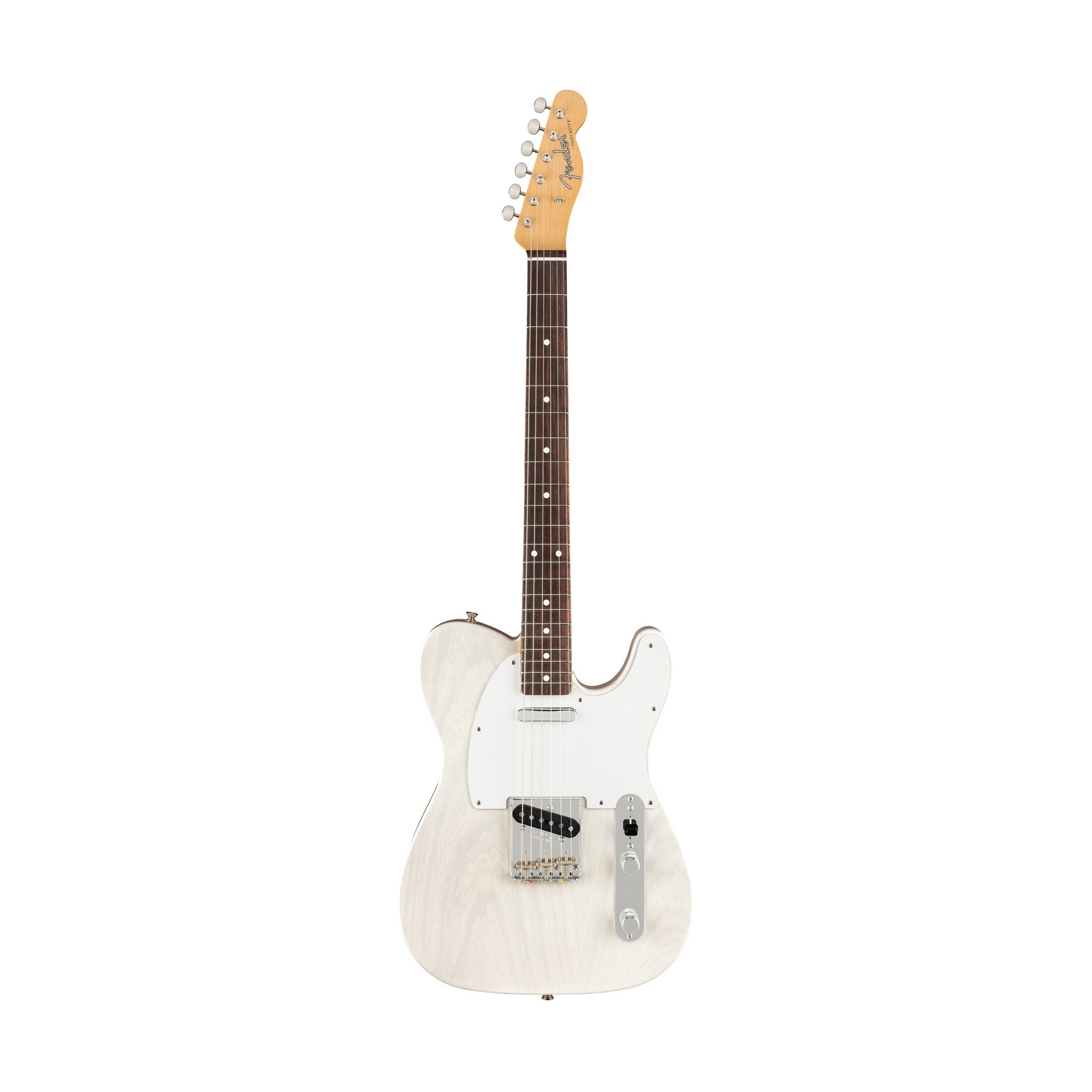 Fender Jimmy Page Mirror Telecaster Electric Guitar, RW FB, White