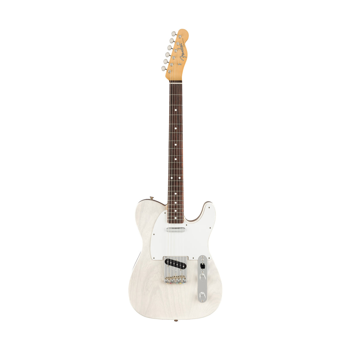 Fender Jimmy Page Mirror Telecaster Electric Guitar, RW FB, White