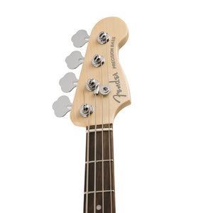 Fender American Elite Precision Bass Guitar, Ebony FB, 3-Tone Sunburst