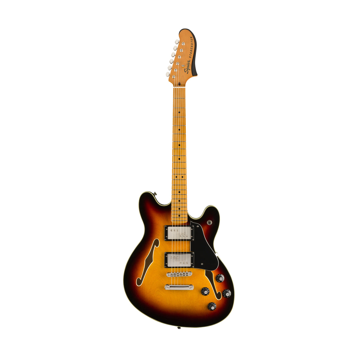 Squier Classic Vibe Starcaster Electric Guitar, Maple FB, 3-Tone