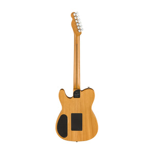 Fender American Acoustasonic Telecaster Guitar w/Bag, Ebony FB, Natural