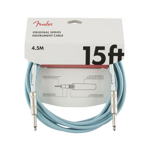 Fender Original Series Instrument Cable, 15ft, Daphne Blue