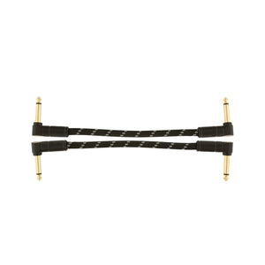 Fender Deluxe Series Patch Cable, Black Tweed, 2 Pack