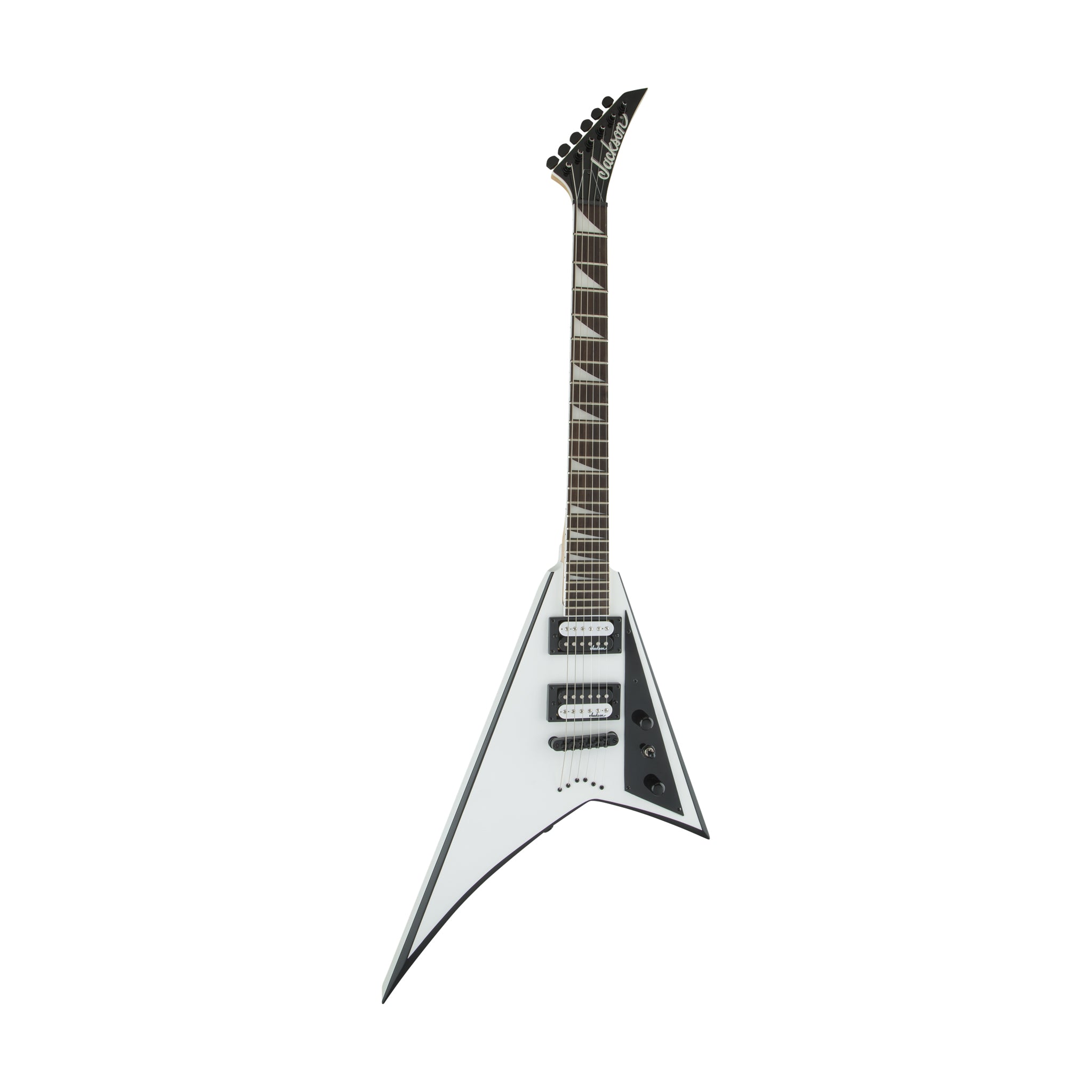 Jackson JS Series Rhoads JS32T Electric Guitar, Amaranth FB, White
