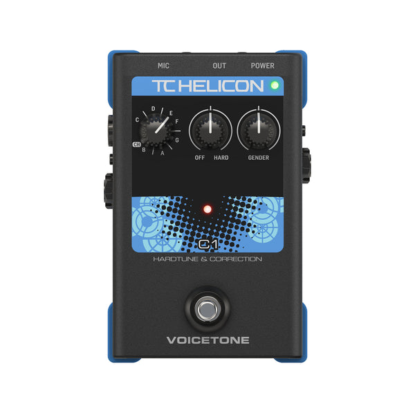 TC-Helicon VoiceTone C1 Pitch Correction Vocal Effects Pedal (000