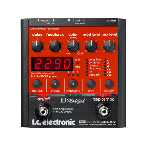 tc delay pedal TC Electronic ND-1 Nova Delay Guitar Effects Pedal, EU Plug – Swee Lee Philippines
