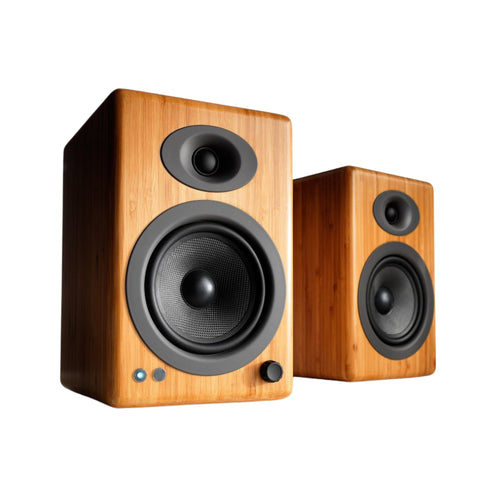 Audioengine A5+ Wireless Speaker System, Bamboo