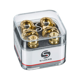 Allparts AP-0681-002 Schaller Strap Locks, Gold, Box of 2