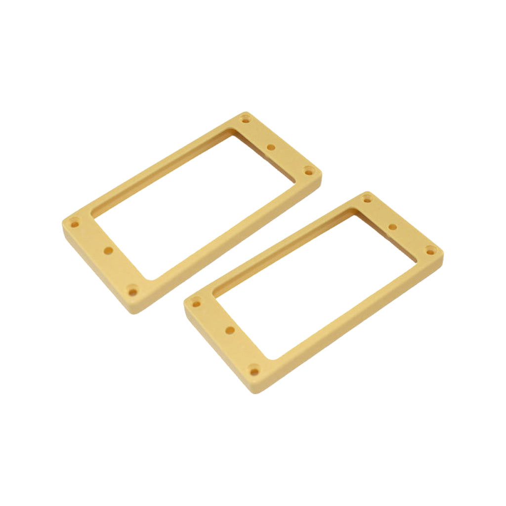 Allparts PC-6733-028 Cream Curved Humbucking Guitar Pickup Ring Set for Epiphone, Set of 2