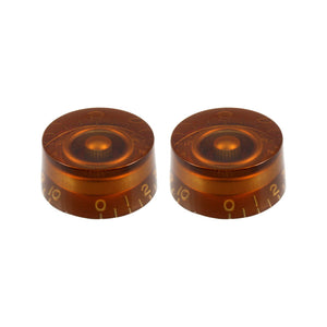 Allparts PK-0130-022 Amber Vintage Style Speed Knobs, Set of 2