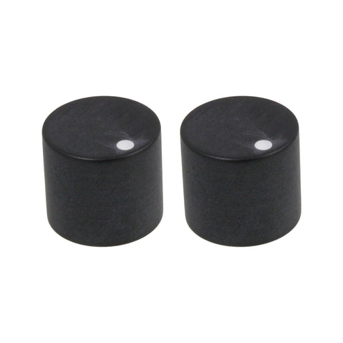 PK-0142-023 (2) Black 0-11 Bell Knobs For Most USA Guitars