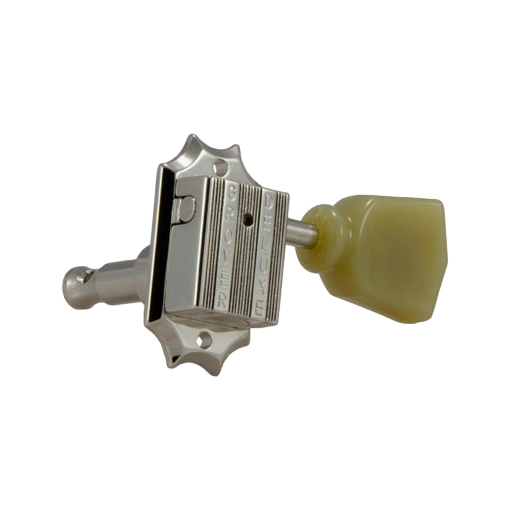 Allparts TK-7940-001 Nickel Grover 135 Series 3x3 Vintage Style Key, Set of 6