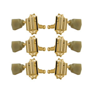 Allparts TK-7940-002 Gold Grover 135 Series 3x3 Vintage Style Key, Set of 6
