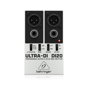 Di20 Behringer Ultra-DI DI20 2-Channel Active Direct Box / Splitter – Swee ...