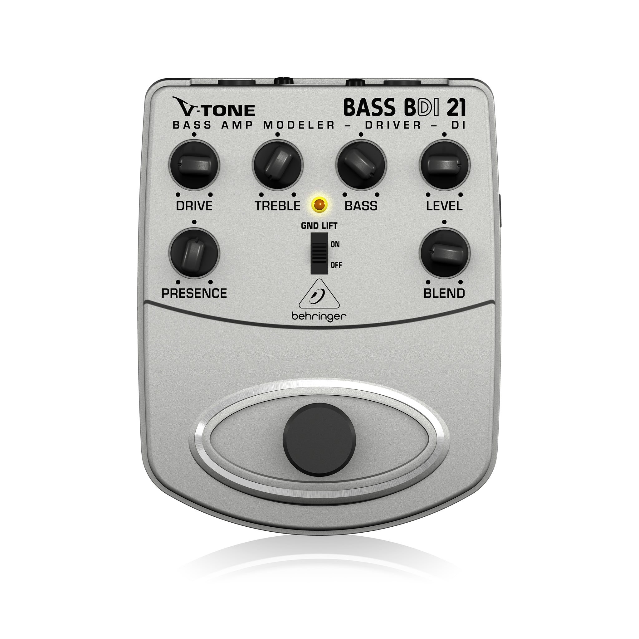Behringer BDI21 V-Tone Bass Driver Bass Amp Modeler/Direct Box Effects Pedal