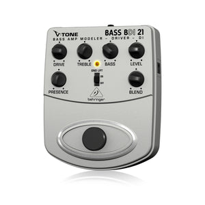 Behringer BDI21 V-Tone Bass Driver Bass Amp Modeler/Direct Box Effects Pedal