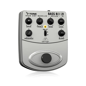 Behringer BDI21 V-Tone Bass Driver Bass Amp Modeler/Direct Box Effects Pedal