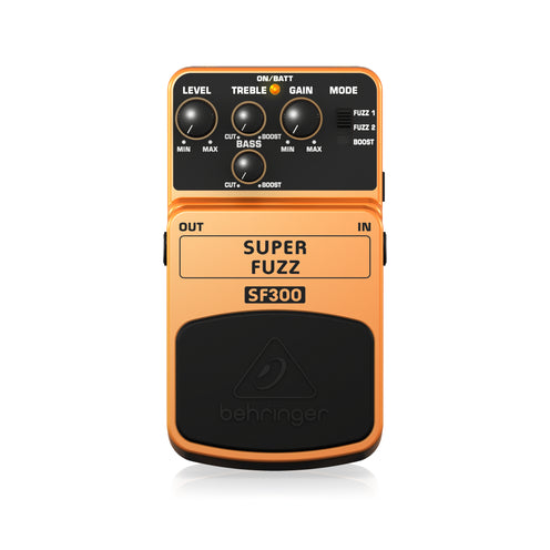 Behringer SF300 Super Fuzz Distortion Guitar Effects Pedal