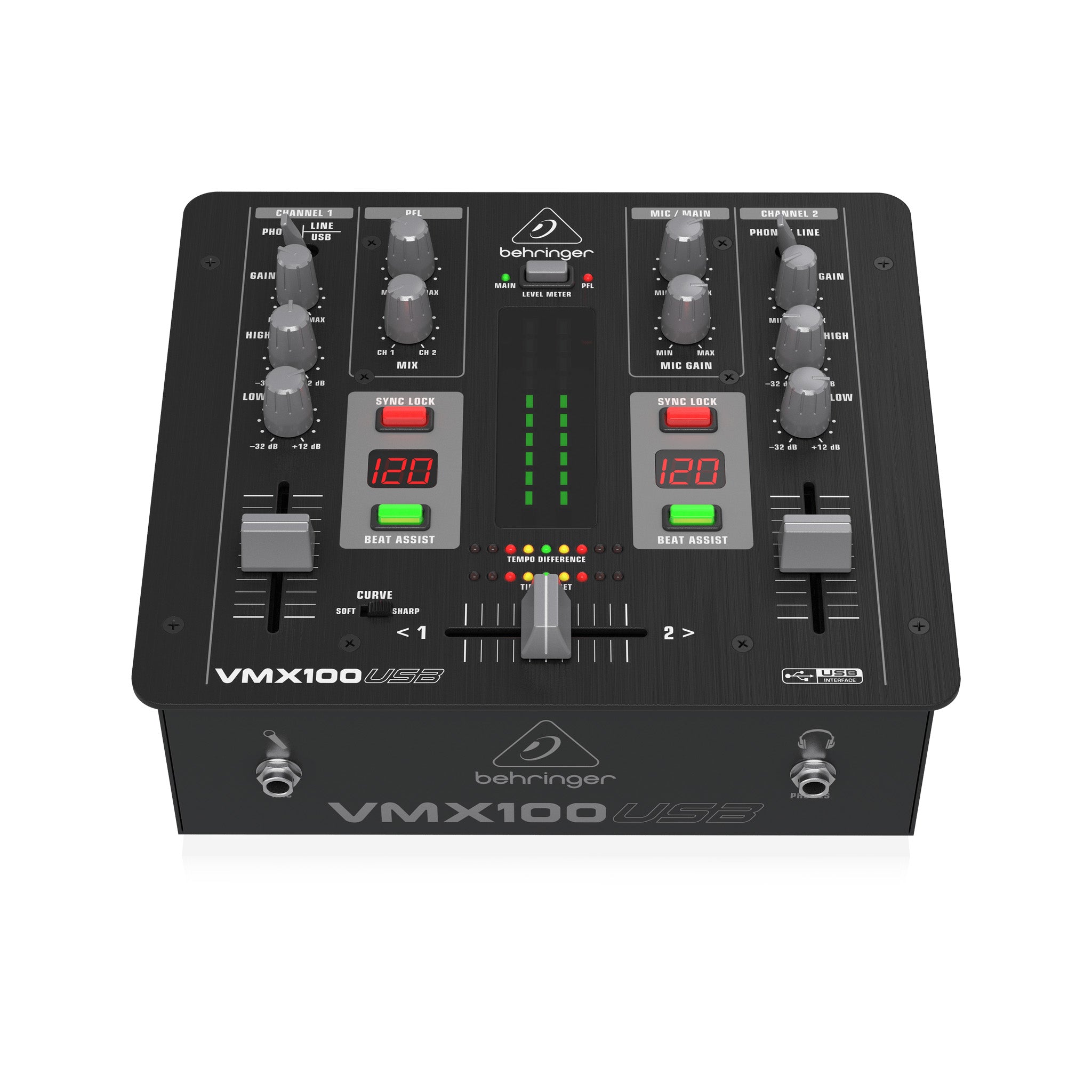 Behringer Pro Mixer VMX100USB 2-channel DJ Mixer – Swee Lee