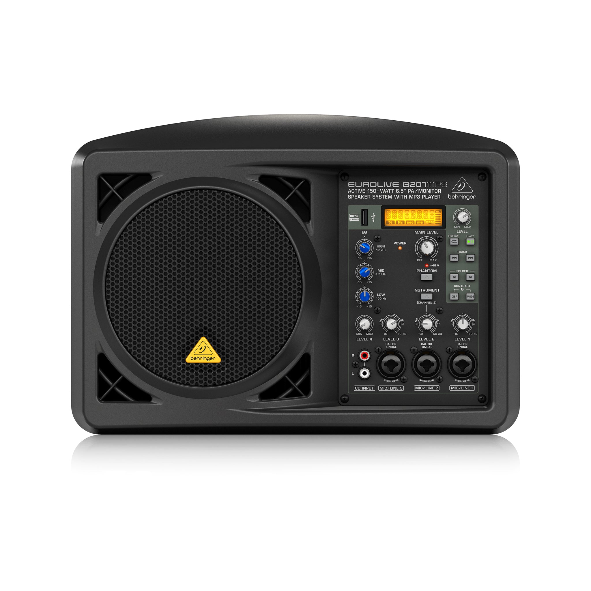 Behringer Eurolive B207MP3 150W 6.5 inch Personal PA/Monitor Speaker