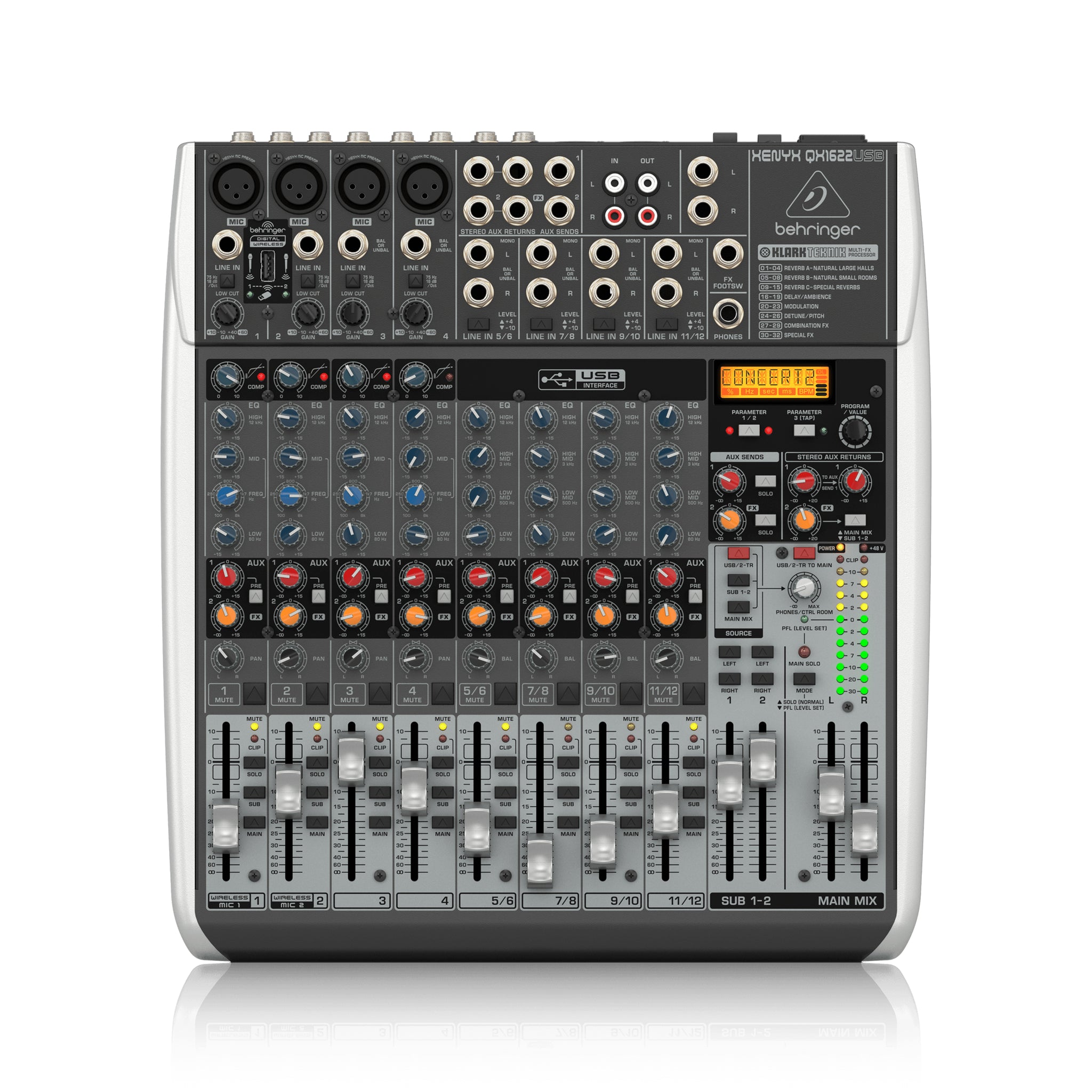 Behringer QX1622USB Xenyx Mixer w/ USB and Effects
