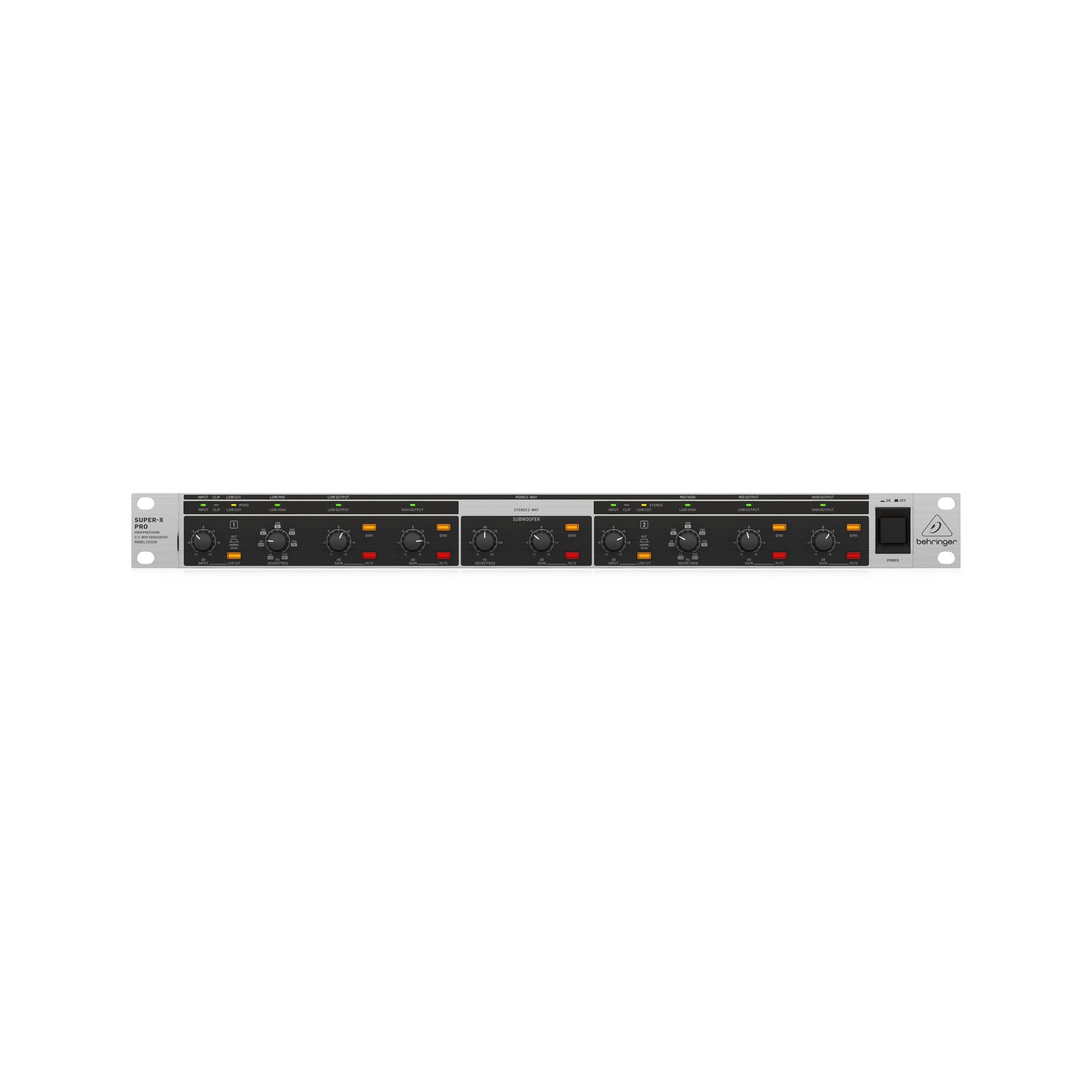 Behringer Super-X Pro CX2310 V2 Multi-channel Crossover with Subwoofer Output