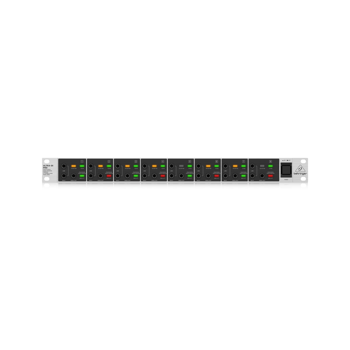 Behringer Ultra-DI Pro DI800 V2 8-Channel Active Instrument Direct