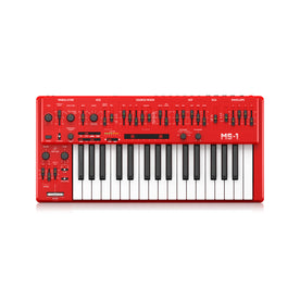 Behringer MS-1-RD Analog Synthesizer w/Hand Grip, Red, UK Plug