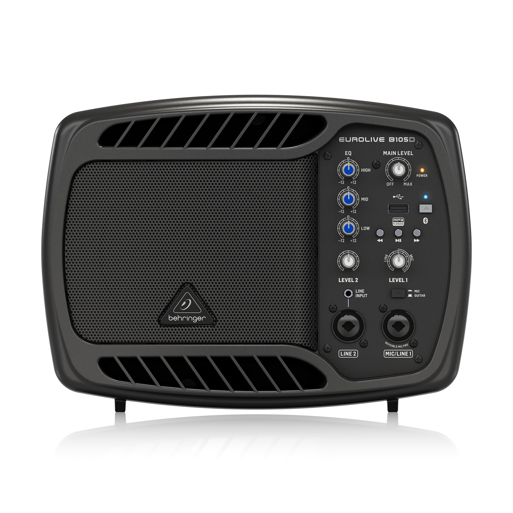 Behringer B105D Ultra-Compact 50W PA/Monitor Speaker w/ MP3 Player and Bluetooth